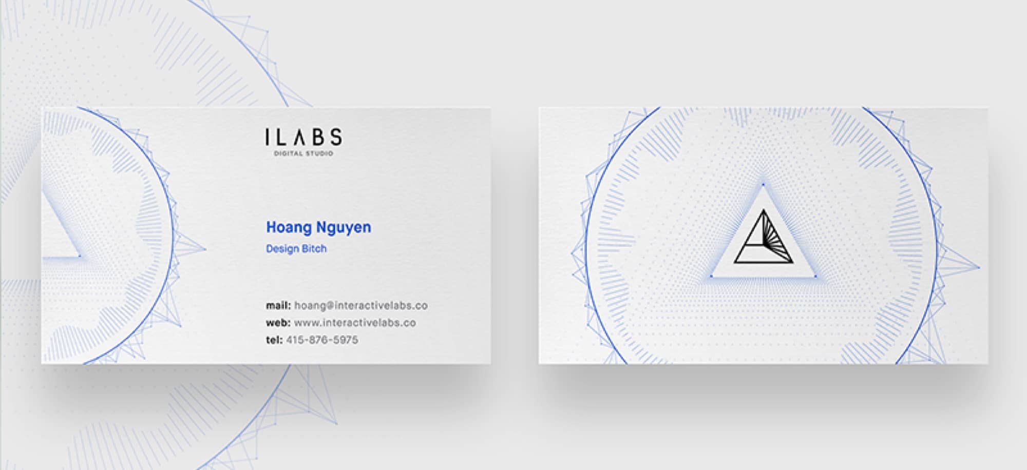 Business card white spaces