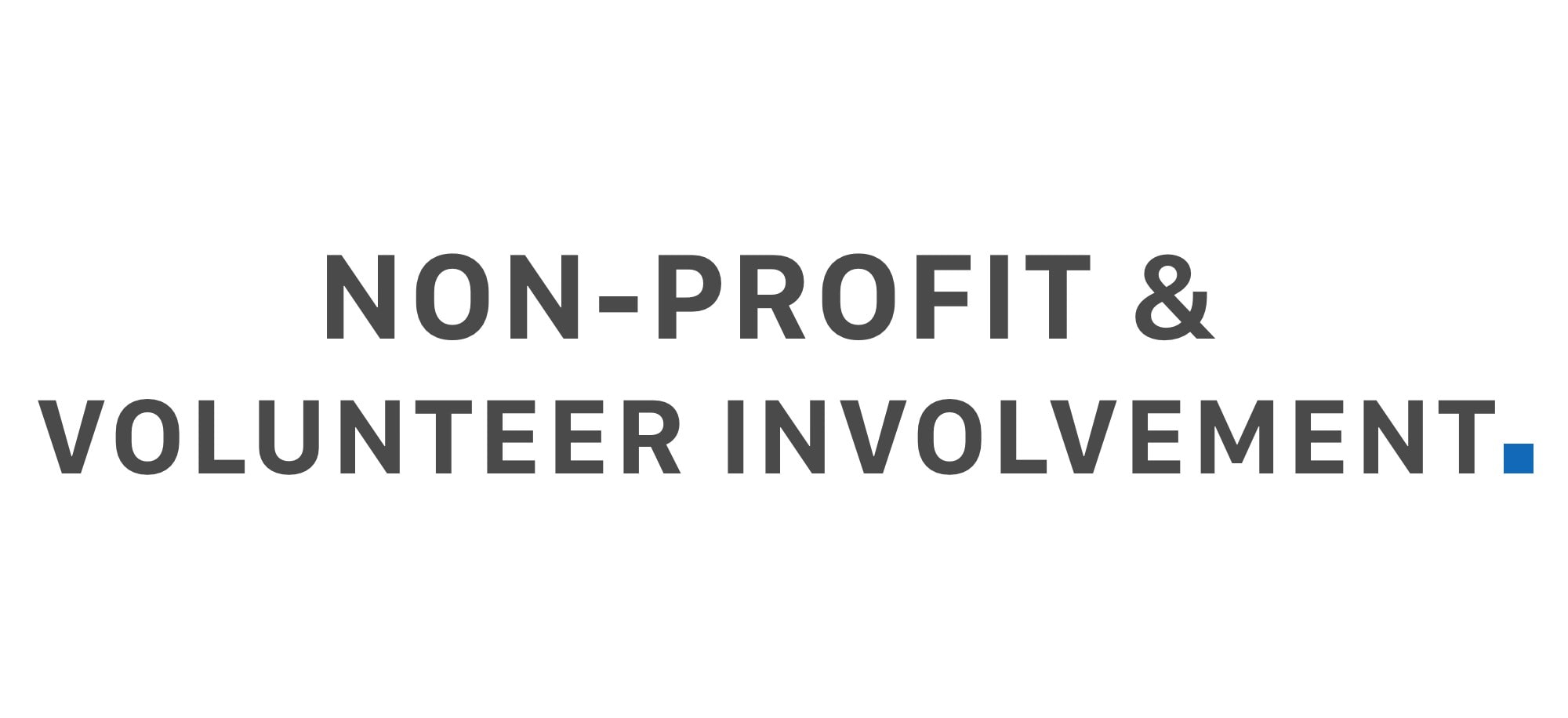 The VBC - The Virtual Business Card Non profit and volunteer involvement